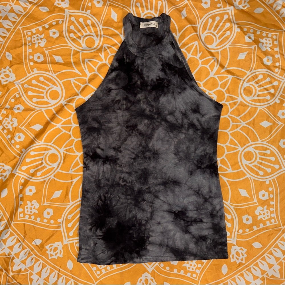 Tie dye halter tank